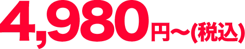 4,980円〜(税込)